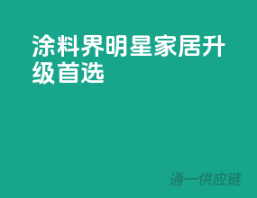 涂料界明星，家居升级首选