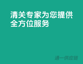 清关专家，为您提供全方位服务