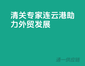 清关专家，连云港助力外贸发展