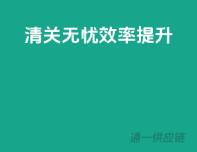 清关无忧，效率提升