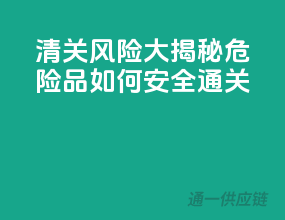 清关风险大揭秘：危险品如何安全通关
