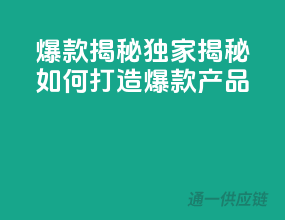 爆款揭秘：独家揭秘如何打造爆款产品