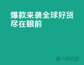 爆款来袭，全球好货尽在眼前
