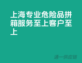 上海专业危险品拼箱，服务至上，客户至上