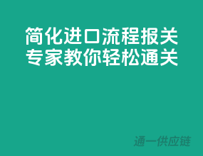 简化进口流程：报关专家教你轻松通关