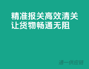 精准报关，高效清关，让货物畅通无阻