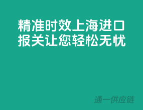 精准时效，上海进口报关让您轻松无忧
