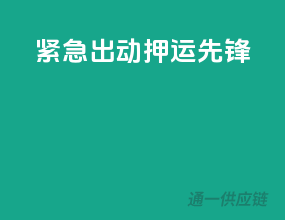 紧急出动，押运先锋！