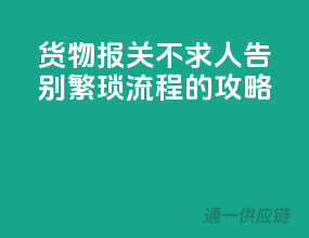 货物报关不求人，告别繁琐流程的攻略