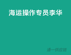 海运操作专员（李华）