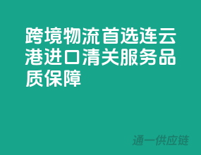 跨境物流首选，连云港进口清关服务品质保障