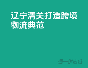 辽宁清关，打造跨境物流典范