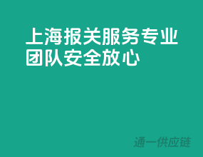 上海报关服务，专业团队，安全放心