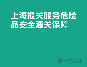 上海报关服务，危险品安全通关保障
