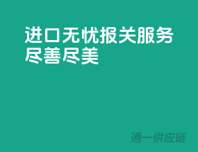 进口无忧，报关服务尽善尽美