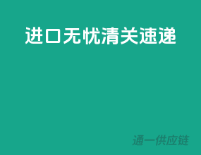 进口无忧，清关速递！