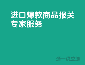 进口爆款商品，报关专家服务