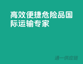 高效便捷，危险品国际运输专家