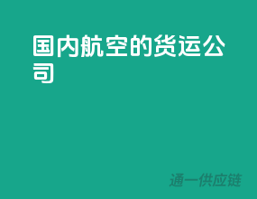 国内航空的货运公司