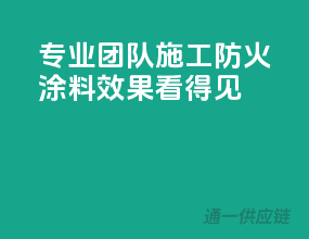 专业团队施工，防火涂料效果看得见！