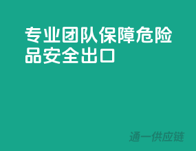 专业团队，保障危险品安全出口