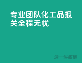 专业团队，化工品报关全程无忧