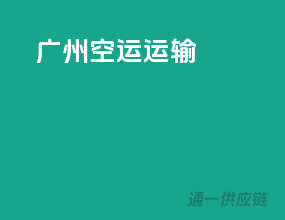 广州空运运输