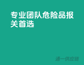 专业团队，危险品报关首选