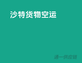 沙特货物空运