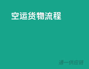 空运货物流程