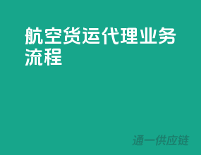 航空货运代理业务流程