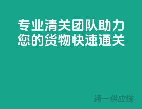 专业清关团队，助力您的货物快速通关！