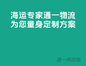 海运专家，通一物流为您量身定制方案