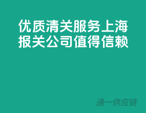 优质清关服务，上海报关公司值得信赖