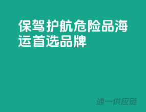 保驾护航，危险品海运首选品牌