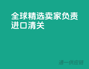 全球精选，卖家负责进口清关