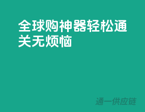 全球购神器，轻松通关无烦恼