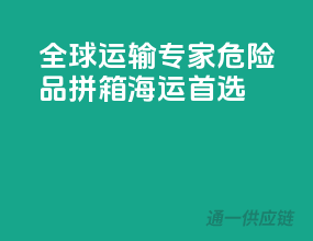 全球运输专家，危险品拼箱海运首选