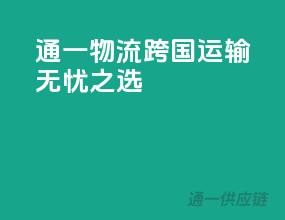 通一物流，跨国运输无忧之选