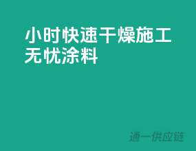 24小时快速干燥，施工无忧涂料