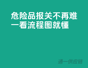 危险品报关不再难，一看流程图就懂