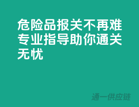危险品报关不再难：专业指导助你通关无忧