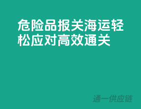 危险品报关海运，轻松应对，高效通关
