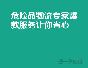 危险品物流专家，爆款服务让你省心！