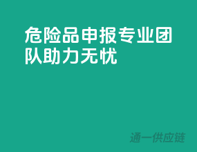 危险品申报，专业团队助力无忧