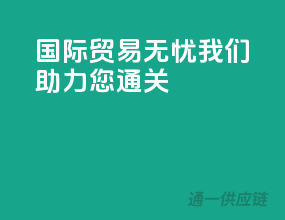 国际贸易无忧，我们助力您通关