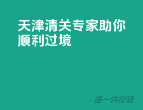 天津清关专家，助你顺利过境