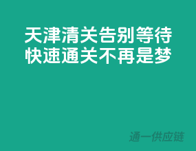 天津清关，告别等待，快速通关不再是梦