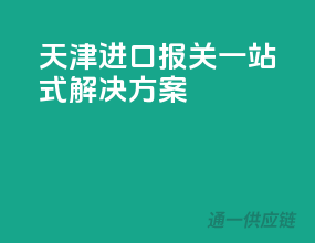 天津进口报关，一站式解决方案