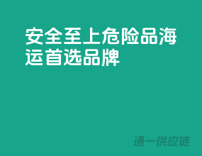 安全至上，危险品海运首选品牌